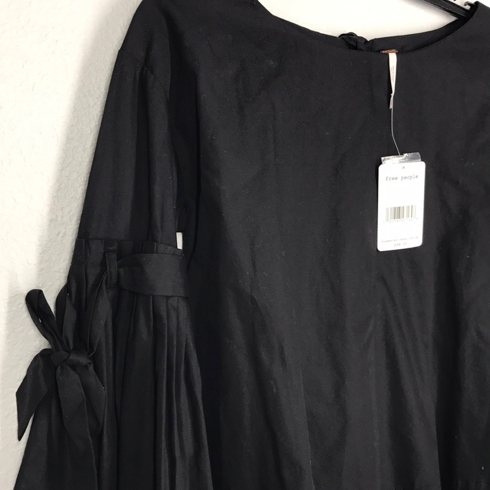 Free People Obviously Yours black cotton blouse XS - Picture 5 of 8